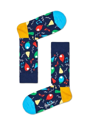 3-Pack Happy Birthday Socks Gift Set Adult Size (41-46)