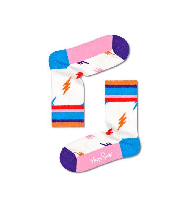 Happy Socks Kids Lightning Rib Sock (2-3Y)