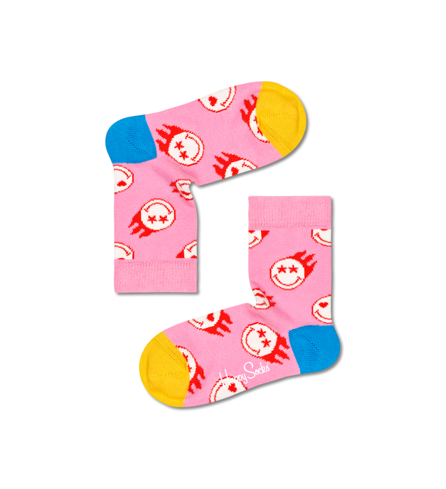 Happy Socks Flaming Smiley World Sock (2-3Y)