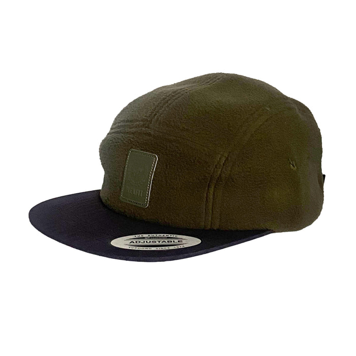 Limited Edition Olive Green & Black Winter Cap with Flat Peak