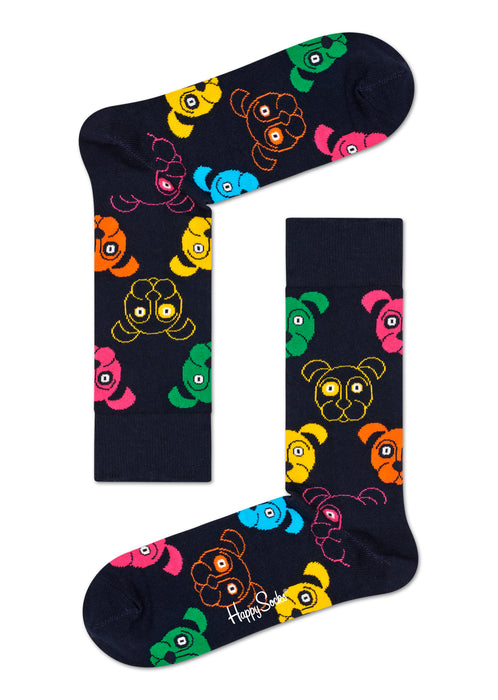 3-Pack Mixed Dog Socks Gift Set Adult Size (41-46)