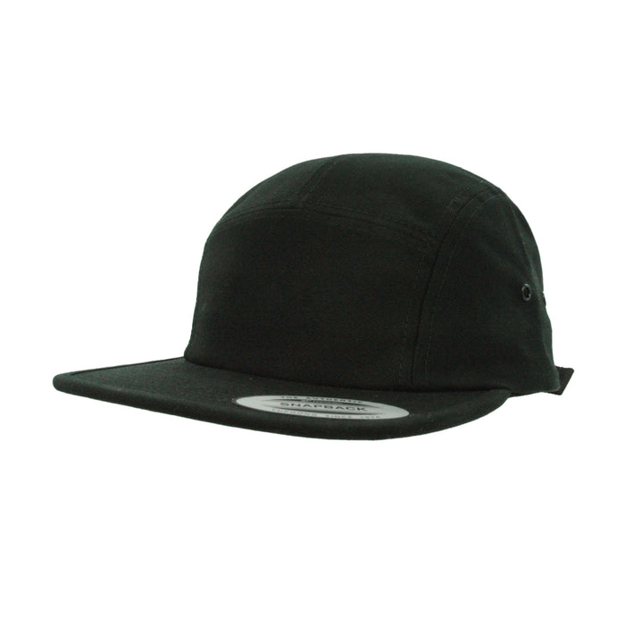 7005-BLK Jockey Style Black Cap Adjustable Fit